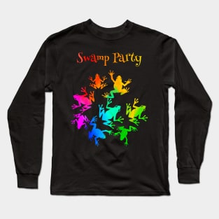 Swamp Party Frogs Long Sleeve T-Shirt